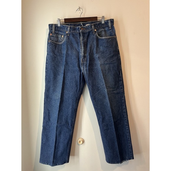 Levi's Other - Levis 505‎ Regular Fit Straight Leg Jeans W38 L30 Blue Classic Cotton Med Wash